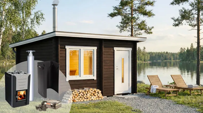 Bastupaket Båtön Funkis 15 kvm & Harvia 20 Pro