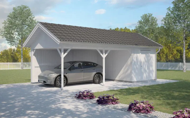 Carport enkel 35 kvm