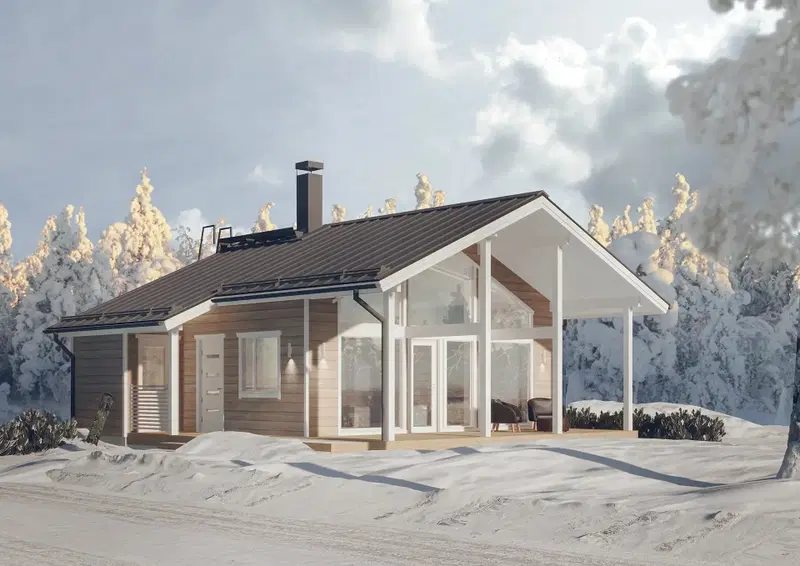 Aava 60 residential log cabin