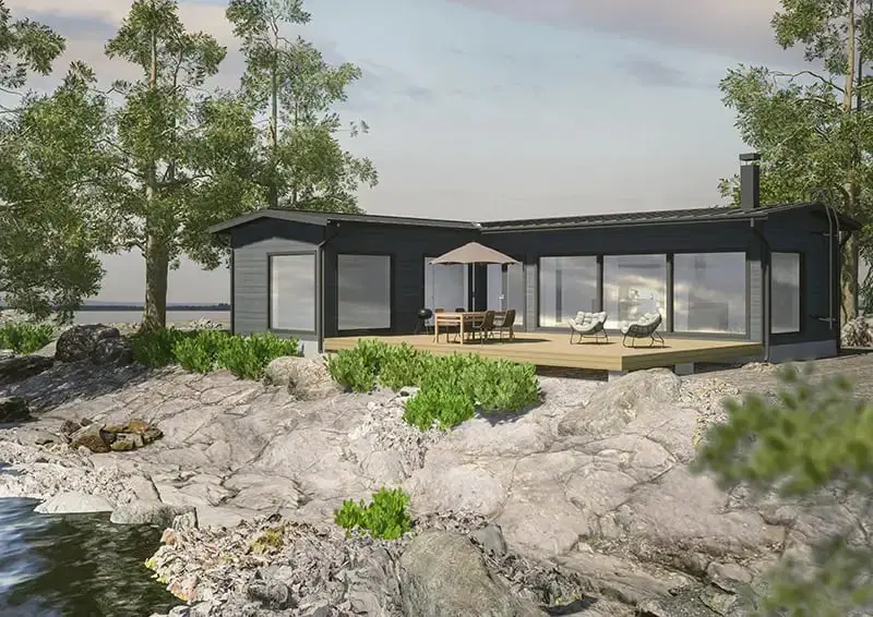 Luode 90 scandinavian log cabin 