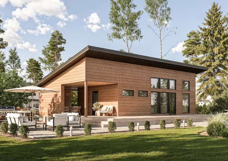 Modern log cabin Sarka 60