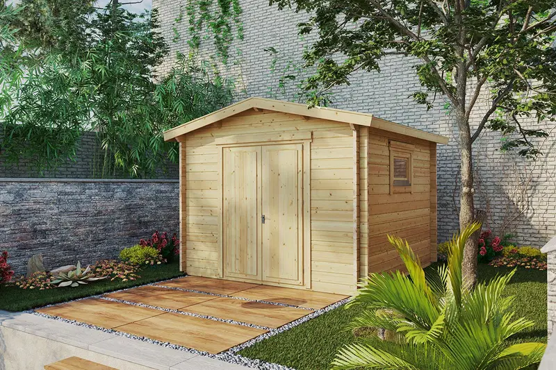 Friggebod Förråd “Nora F” 9m² / 3 x 3 m / 44mm