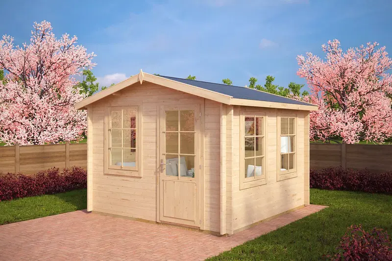 Friggebod “Nora C” 9m² / 3 x 3 m / 44mm