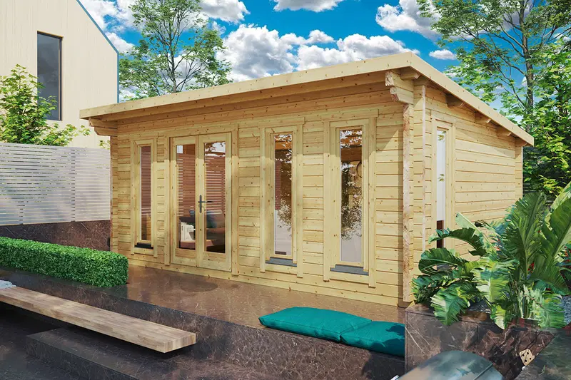 Attefallshus “Barbados” 21m² / 6 x 4 m / 44mm