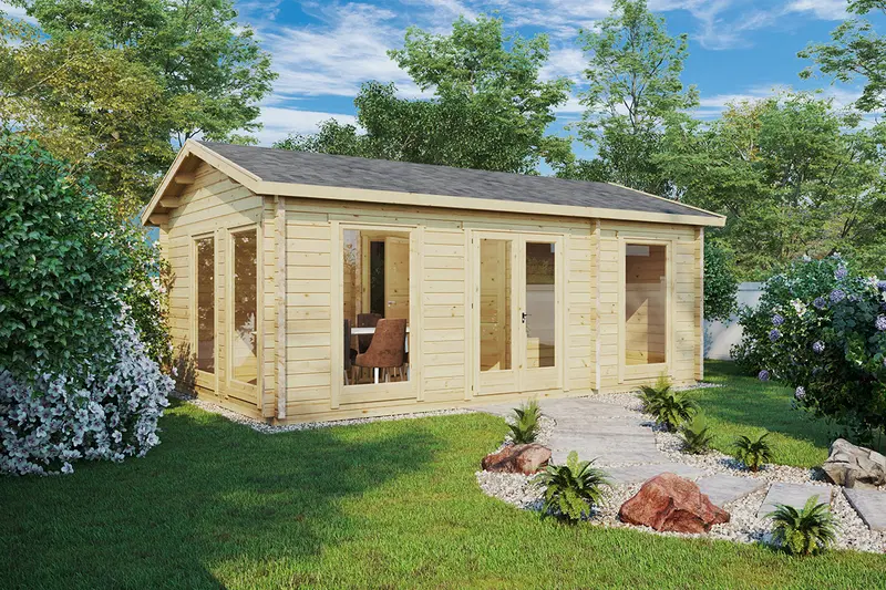 Attefallshus “Sverige C” 22m² / 7 x 4 m / 70mm