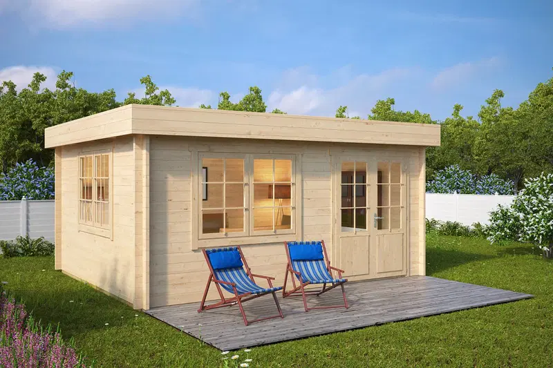 Timmerstuga “Ian A” 18m² / 5 x 4 m / 70mm