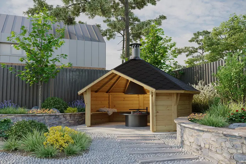 Grillkåta “Navi” 8m² / 4 x 3 m