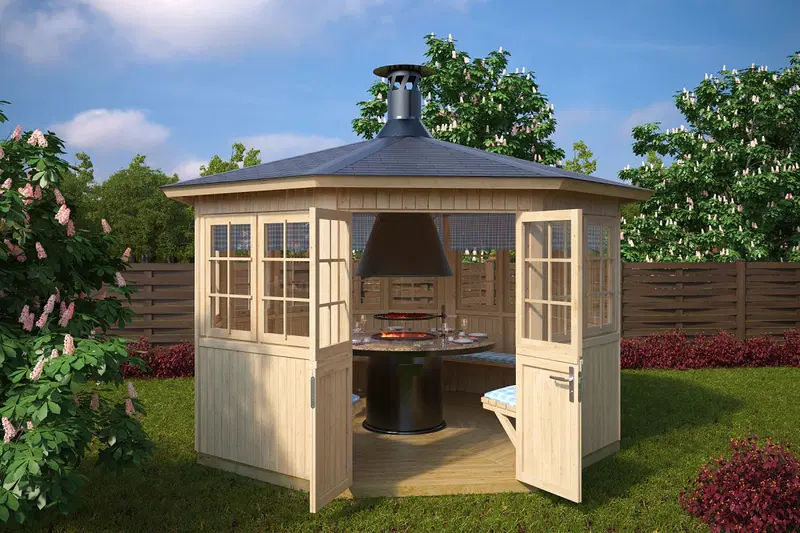Grillkåta “Festival L” 9m² / 4 x 3 m / 21mm