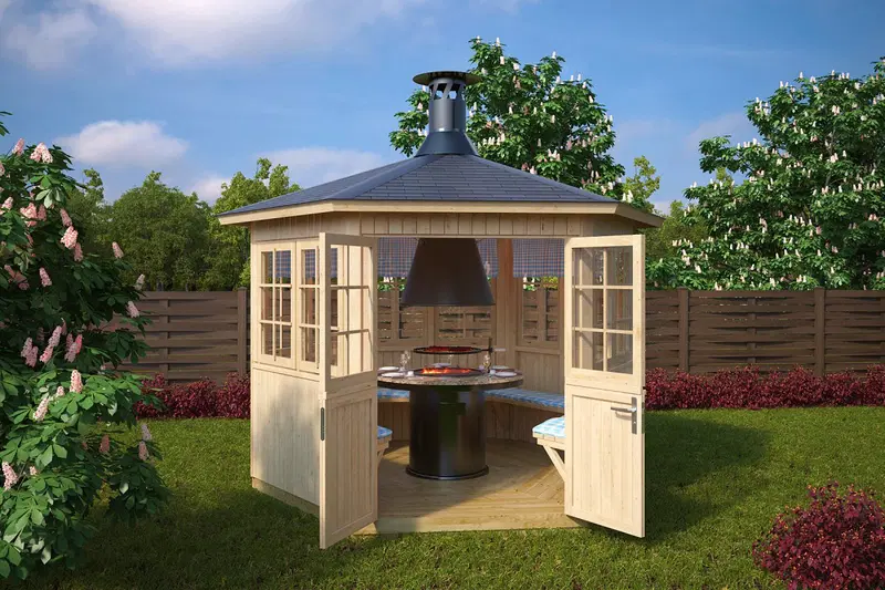 Grillkåta “Festival” 6m² / 3 x 3 m / 21mm