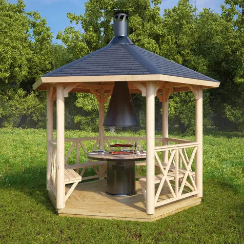 Grillpaviljong “Lotte” 6m² / 3 x 3 m