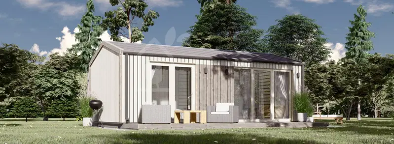 Attefallshus DIANA Modern (isolerad, 44 mm + fasadbeklädnad), 7x4 m, 24 m²