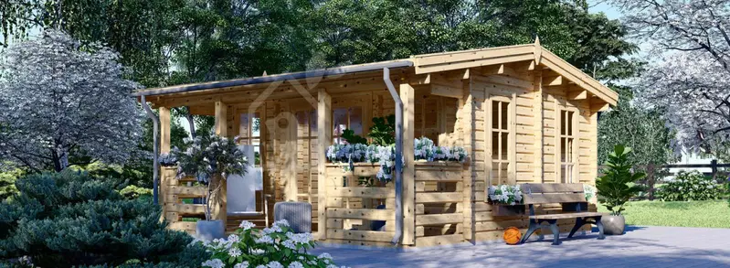 Attefallshus ROYAL (44 mm), 5x5 m, 25 m²
