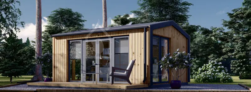 Attefallshus EMMY (34 mm + fasadbeklädnad), 5x4 m, 20 m²