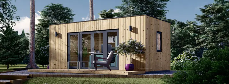 Attefallshus PREMIUM (34 mm + fasadbeklädnad), 6x3 m, 18 m²