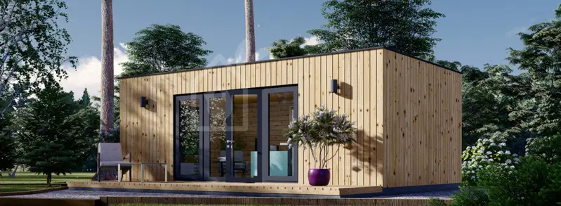 Attefallshus PREMIUM (34 mm + fasadbeklädnad), 7x4 m, 28 m²
