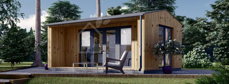 Attefallshus TINA (44 mm + fasadbeklädnad), 5,5x4 m, 16,5 m²