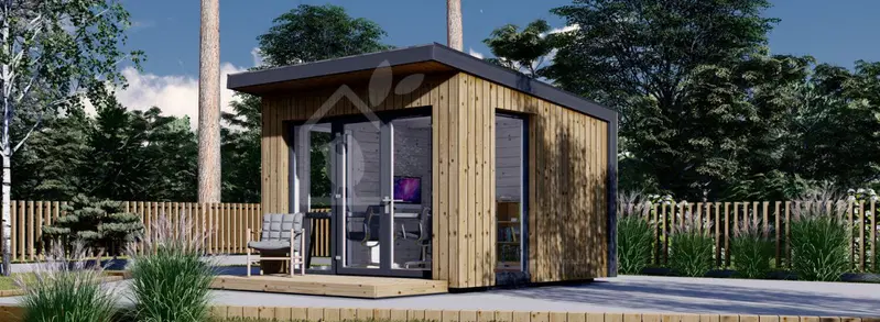 Friggebod EVELIN (34 mm + fasadbeklädnad), 3x3 m, 9 m²