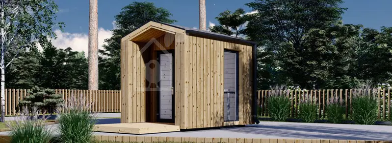 Friggebod PIA (34 mm + fasadbeklädnad), 2x2 m, 4 m²