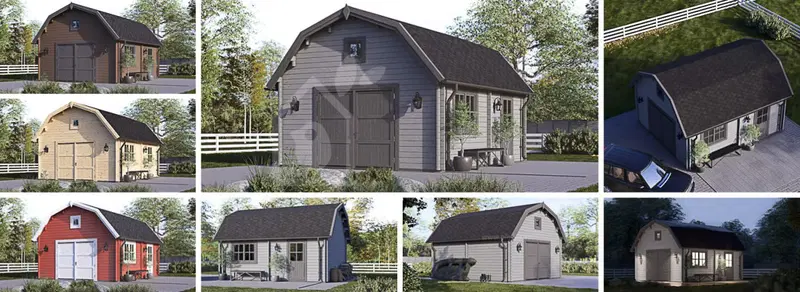 Enkelgarage MISSISSIPPI (44 mm), 5x6 m, 30 m²